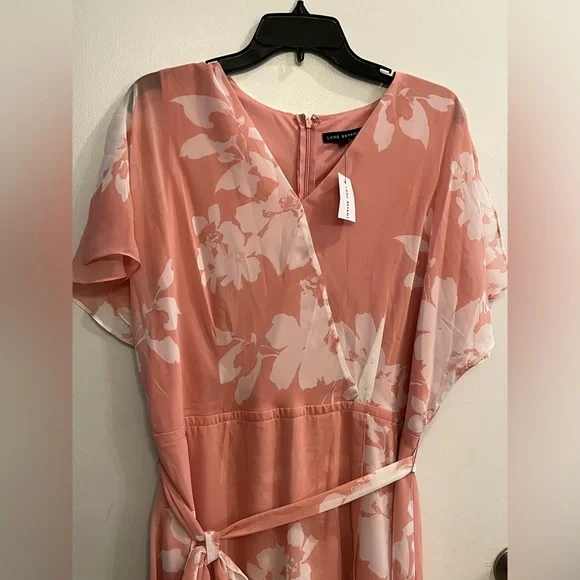 Lane Bryant Pink Floral Dress Size 16 NWT - Picture 8 of 15